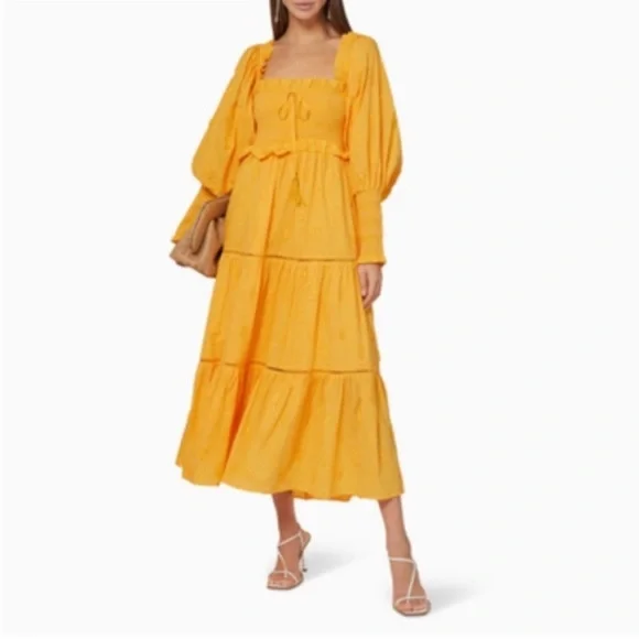 Farm Rio 3D Pineapple Midi Dress - Picture 2 of 13